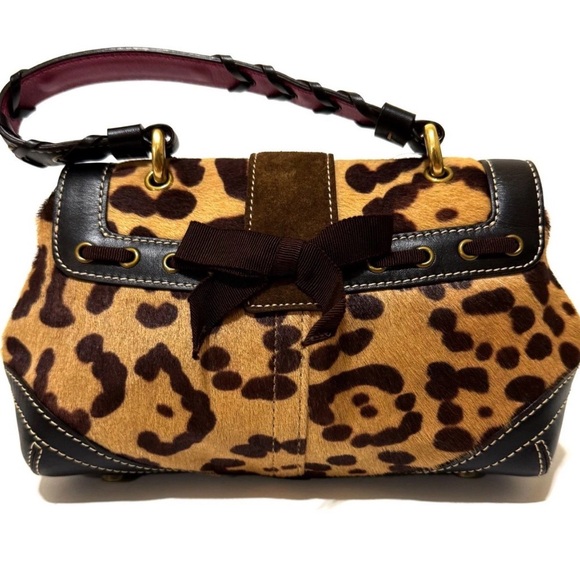 NEW with tags Coach Vintage Madison Exotic Haircalf Top Handle Evening Bag Purse - Picture 2 of 16